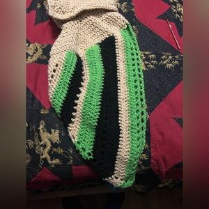 Handmade Crocheted Scarf with Hood Oogie Bogie Nightmare Before Christmas #2